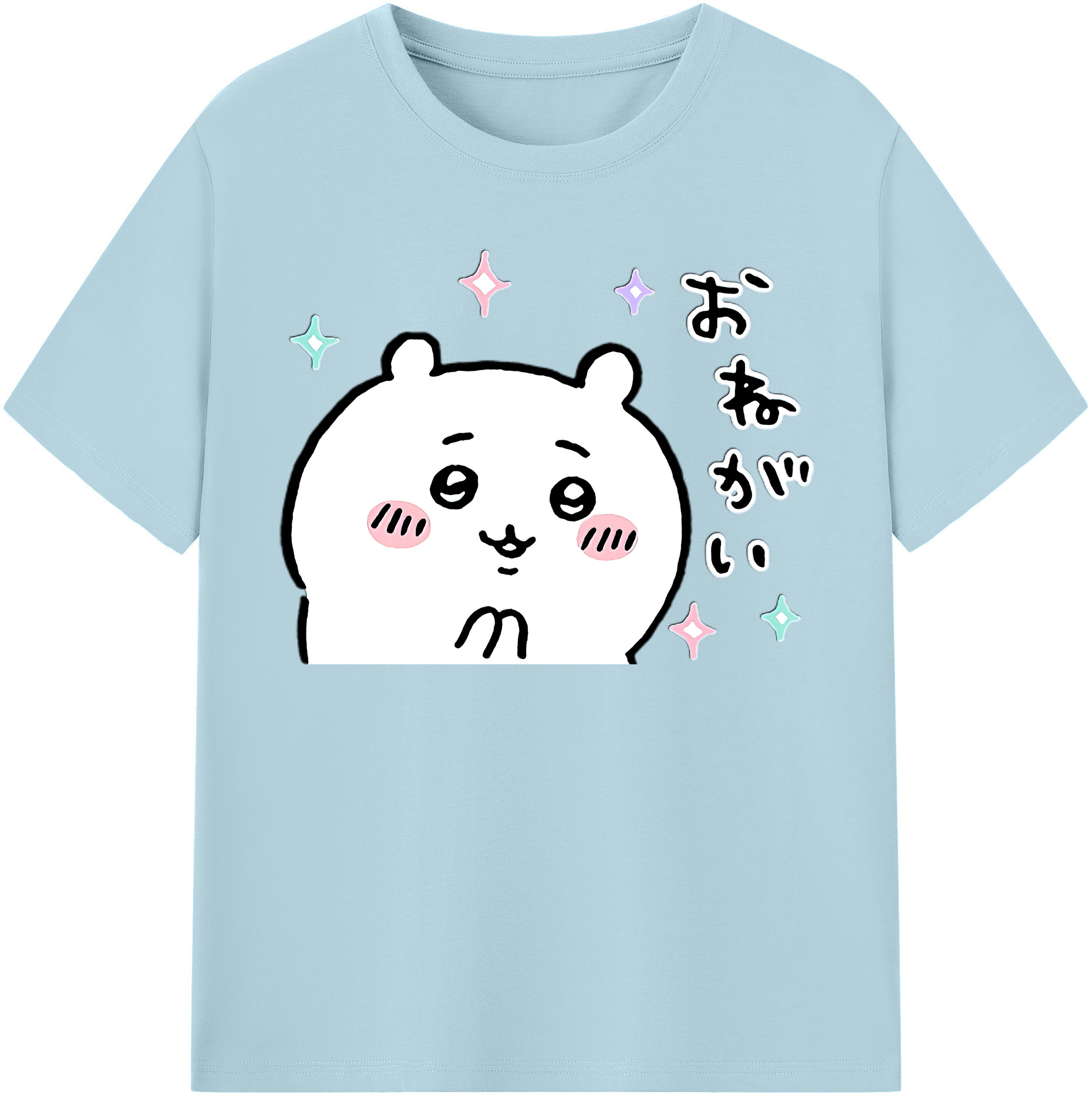 （画像用） ちいかわ ちいかわ Chii-kawa chiikawa 綿100％半袖Tシャツ（フロントプリント）